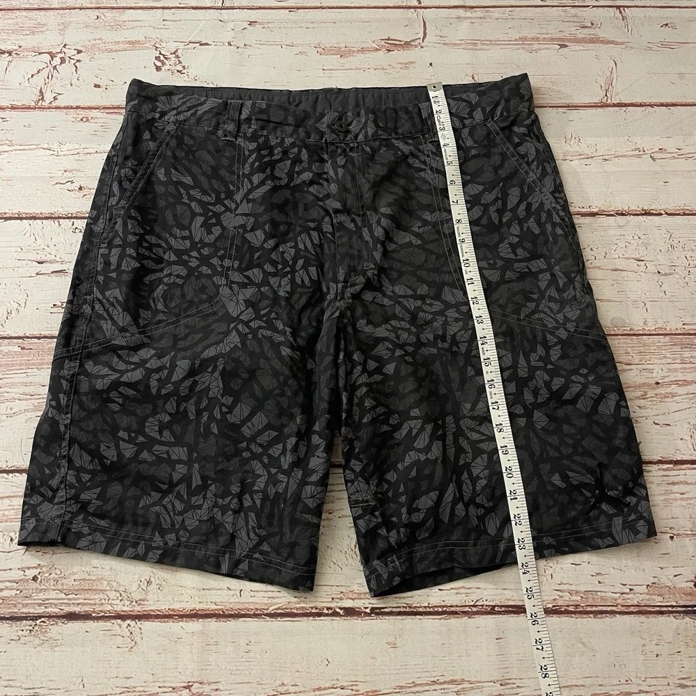 Air Jordan Men's‎ Gray Geometric Design Chino Cotton Shorts Size 40 Drawstring